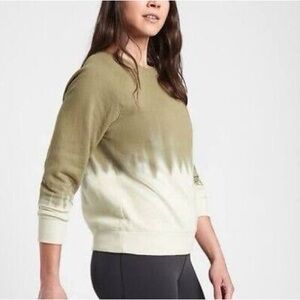 Athleta Sundown Dip Dye Sweatshirt—Size Medium